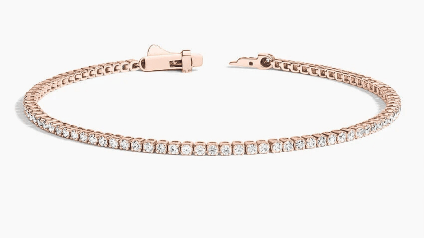 צמיד טניס 1.00 קראט זהב 14K – תמונה 3