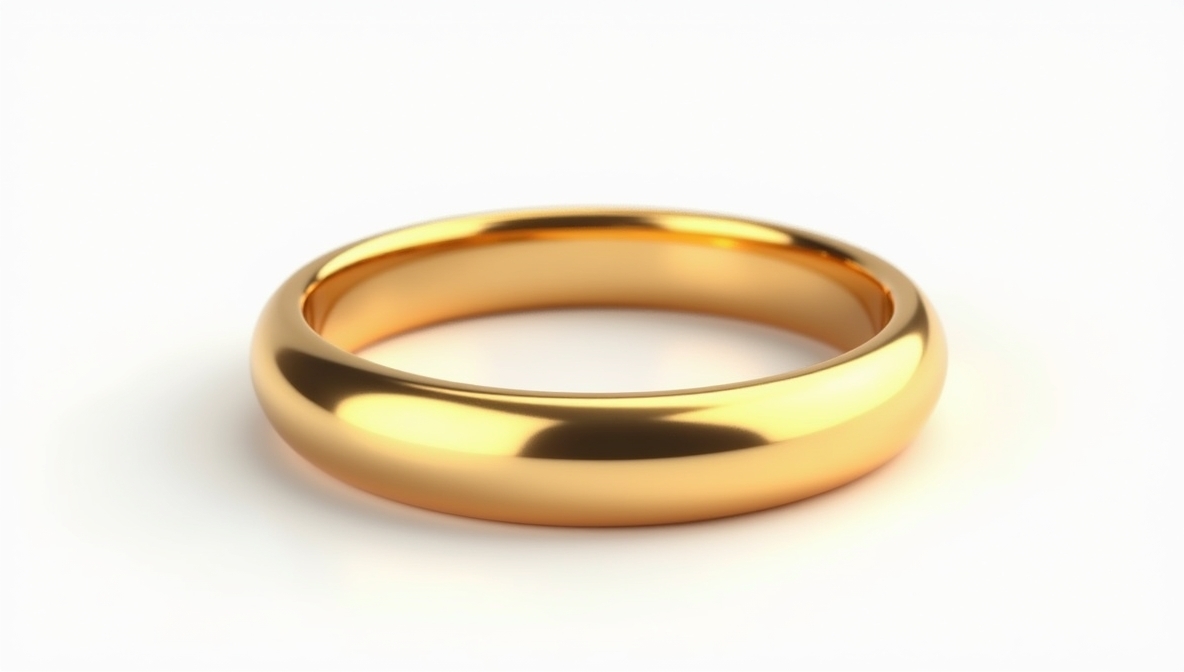 טבעת נישואין זהב קלאסית עבה