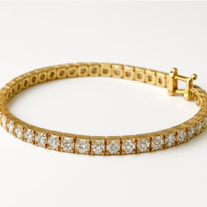 צמיד טניס יהלומים 3 קראט זהב 14 קראט