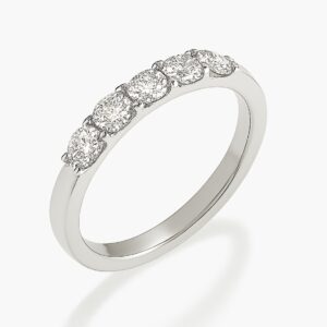 טבעת שורה 0.50 קראט 14K