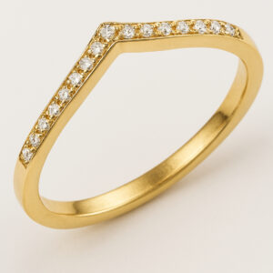 טבעת טוויסט יהלומים 14K