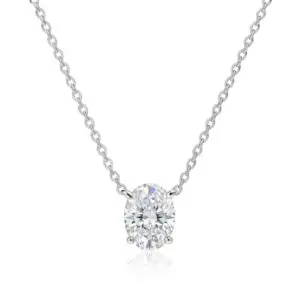 תליון יהלום אובלי