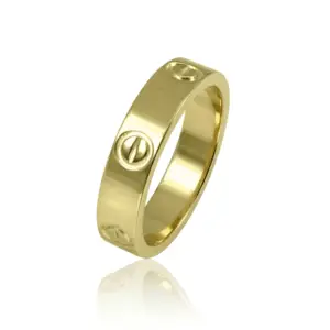 טבעת נישואין עם ברגים עבה