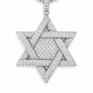 תליון מגן דוד יהלומים